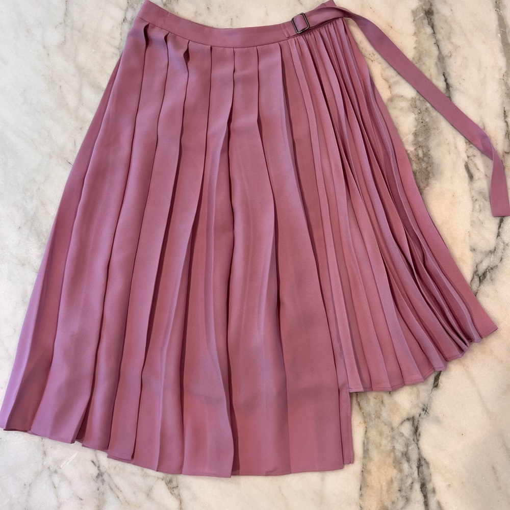 Lilac Asymmetrical pleated skirt